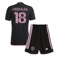 Camisa de Futebol Inter Miami Jordi Alba #18 Equipamento Secundário Infantil 2024-25 Manga Curta (+ Calças curtas)